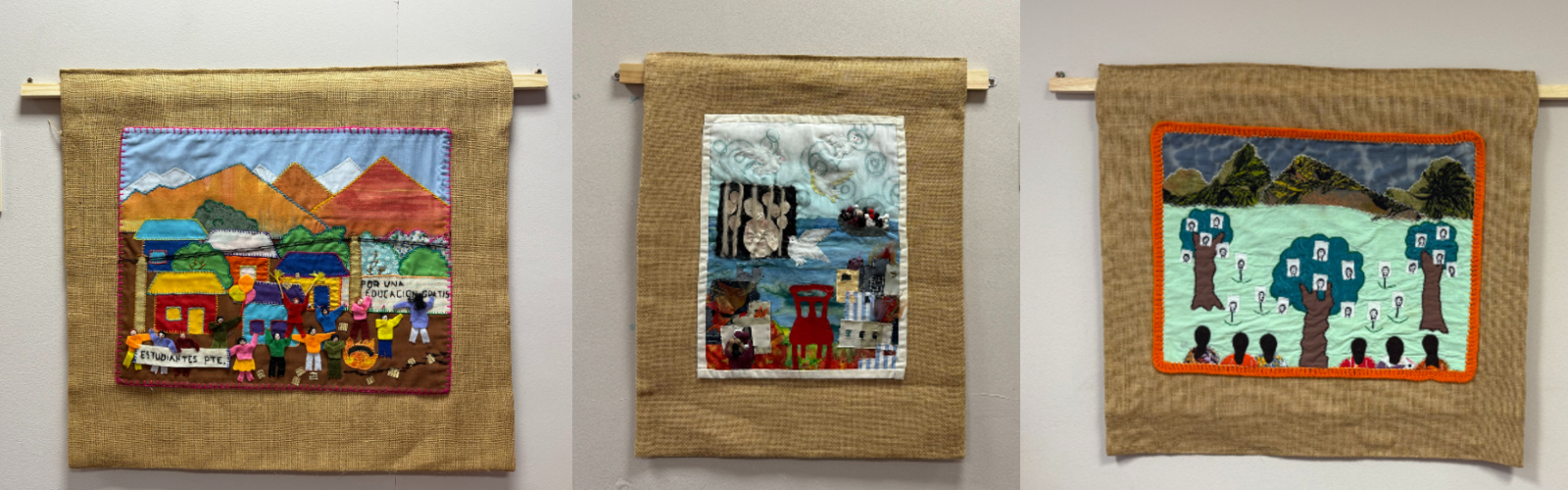 Arpilleras on Display (Photo: Élise Féron)